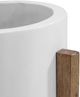 Moe's Home Collection Everest Cream White Small Round Planter-2