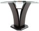 Homelegance® Daisy Glass Top 54" Round Counter Height Table with Espresso Base-2
