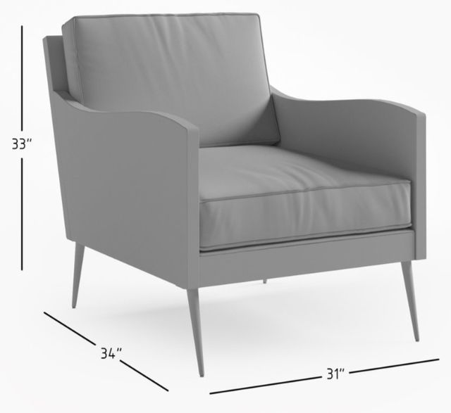 Jofran Inc. Karma Gray/Slate Accent Chair-2