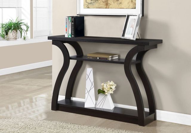 Monarch Specialties Inc. 47"L Espresso Hall Console Table -3