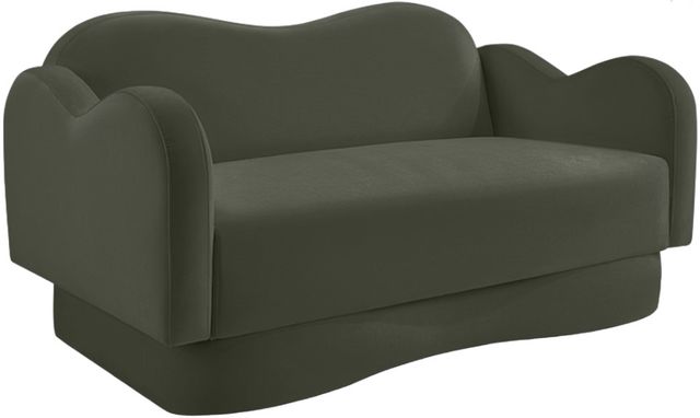 Meridian Furniture Bloom Green Velvet Loveseat-0