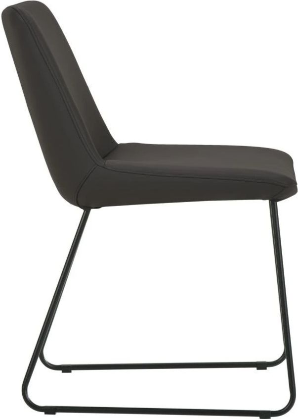 Moe's Home Collection Villa 2-Piece Black Dining Side Chair Set-1