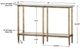 Uttermost® Elenio Glass Top Console Table with Gold Frame-2