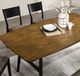 Furniture of America® Oberwil Antique Oak Dining Table with Black Legs -4