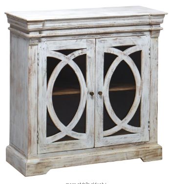 Jaipur Furniture Witt White Wash 2-Door Cabinet-0