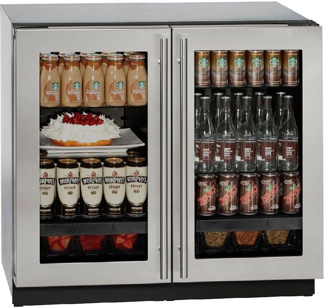 U-Line® Modular 3000 Series 36" 6.9 Cu. Ft. Stainless Steel Beverage Center-0