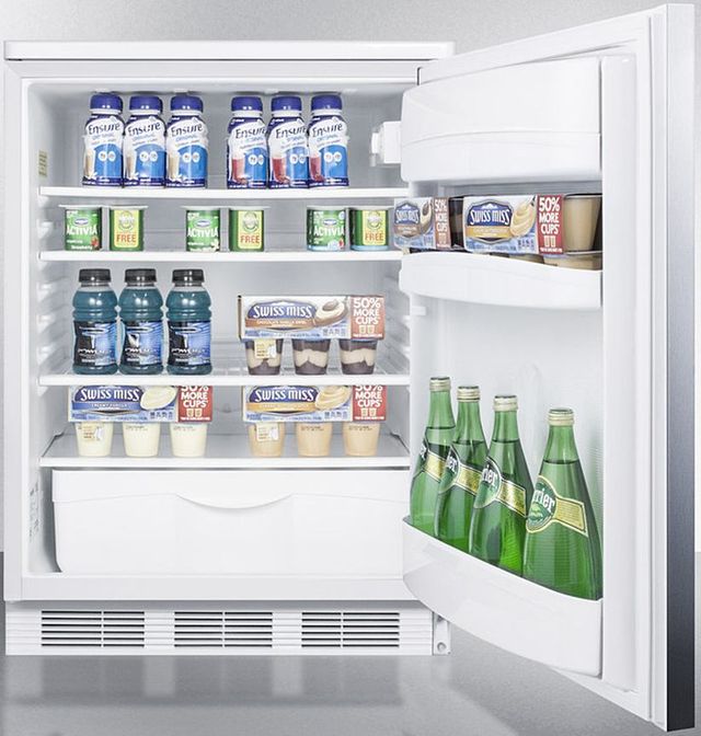 Accucold® by Summit® 24" 5.5 Cu. Ft. Stainless Steel Compact Refrigerator-3