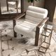 Classic Home Dahlia Ivory Fleece Accent Chair-1