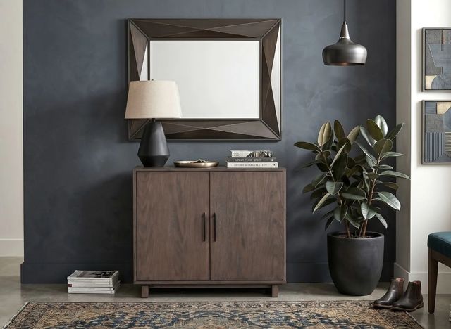 Sunny Designs™ Malibu Weathered Rum Accent Cabinet-2