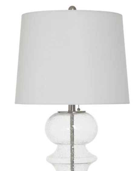 StyleCraft Clear/Silver Table Lamp-1