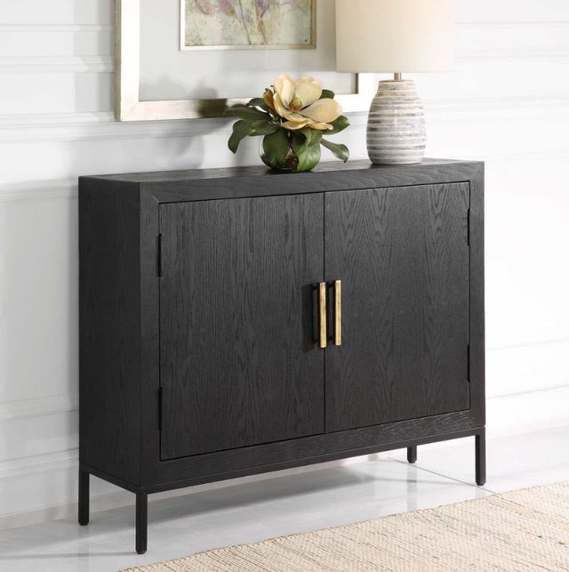 Uttermost® Front Range Black Cabinet-1