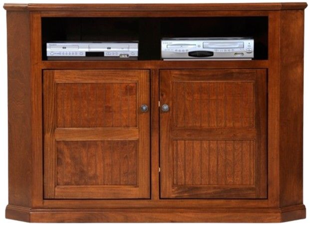 American Heartland Manufacturing Poplar 57" Tall Corner TV Stand-0
