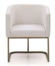 VIG Furniture Modrest Brass/White Dining Chair-1