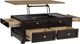 Signature Design by Ashley® Drazmine Brown Coffee Table with Dark Chocolate Base-2