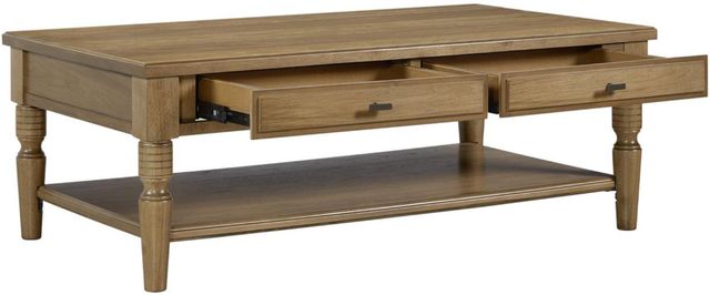 Bernards Tarrington Almond Cocktail Table-3