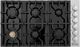 ZLINE 36" Black Porcelain Gas Cooktop-0