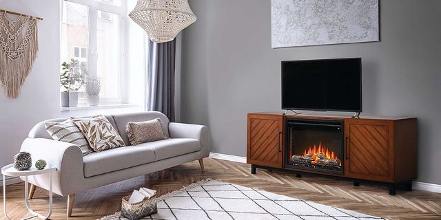 Napoleon Bella Walnut Wood Electric Mantel Package-1