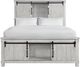 Elements International Scott White King Storage Bed-1