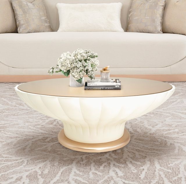 Michael Amini® La Rachelle Medium Champagne Cocktail Table-1