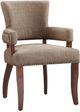 Olliix by Madison Park Brown Dawson Arm Dining Chair-0