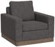 International Furniture Direct Georgia Dark Gray Arm Chair-0
