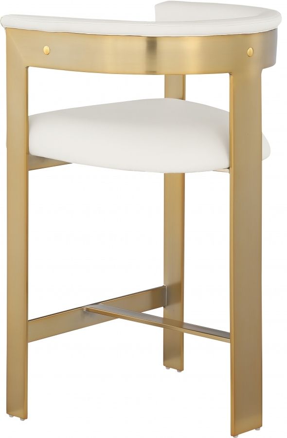 Meridian Furniture Romeo Cream Vegan Leather Counter Stool-3