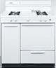 Summit® 36" White Pro Style Gas Range-0