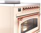 Ilve® Nostalgie II Noblesse 36'' Antique White Pro Style Induction Range with Copper Trim-4