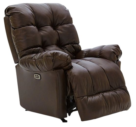 Best® Home Furnishings Customizable Brosmer Leather Power Tilt Headrest Swivel Glider Recliner-3