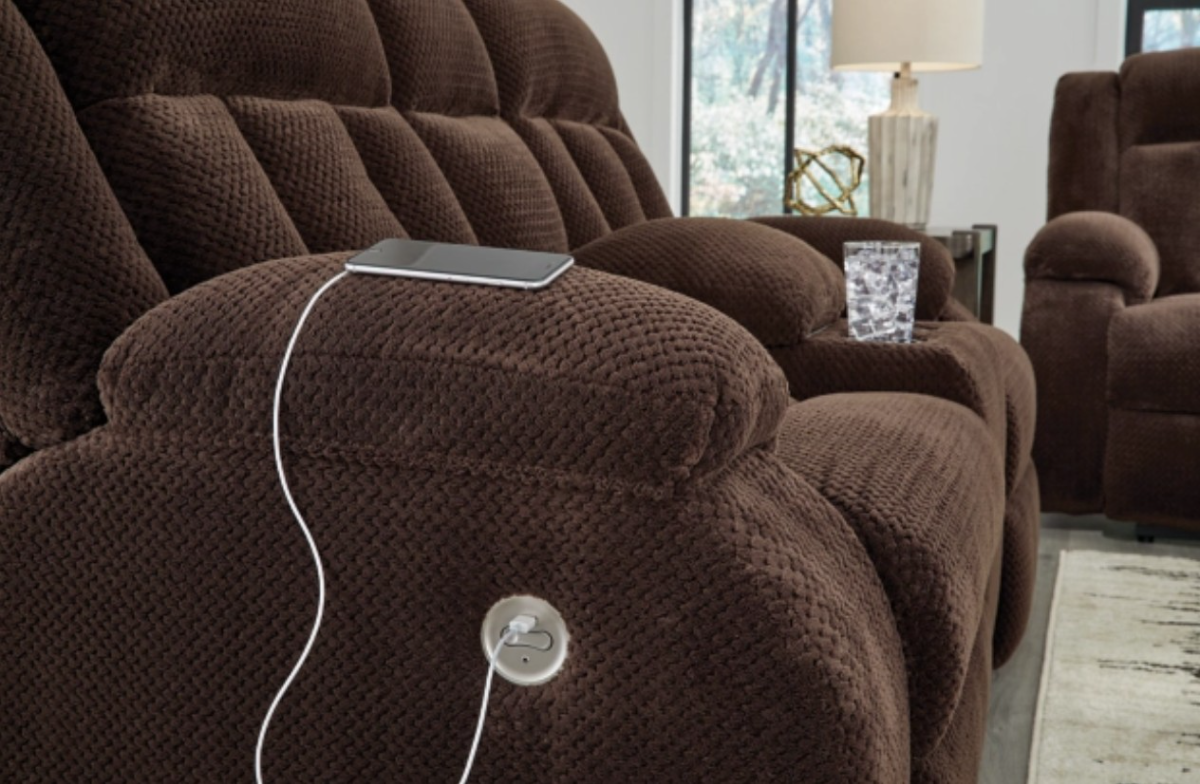 Signature Design By Ashley Observation Power Loveseat - Thumbnail 5
