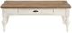 Winners Only® Augusta Rustic Brown Top Coffee Table with White Base-2
