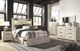 Signature Design by Ashley® Cambeck Whitewash Queen Panel Bed with 4 Storage Drawers-4