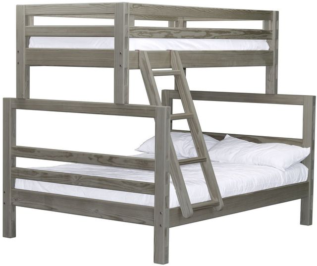 Crate Designs™ Furniture Storm Twin XL/Queen Tall Offset Ladder End Bunk Bed-0
