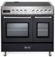 Verona® Ultima 36" Matte Black Freestanding Electric Range-0