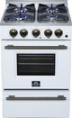 FORNO® Breno Alta Qualita 24" White Freestanding Gas Range-3