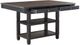 Homelegance® Baywater Black Counter Height Dining Table with Natural Tabletop -3