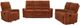 Coaster® Navarro 3-Piece Burnt Orange Manual Upholstered Reclining Sofa Set-0
