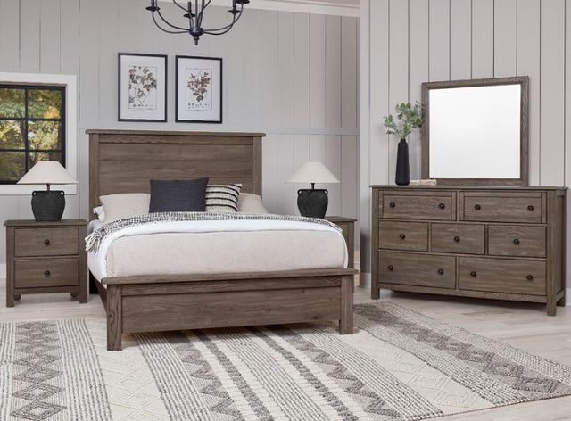 Artisan & Post by Vaughan-Bassett Driftwood Gray Farmhouse Queen Panel Bed-1