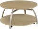 Coaster® Dacre Greige Coffee Table with Satin Nickel Base-0