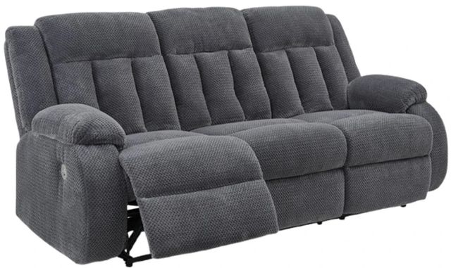 Signature Design by Ashley® Observation Steel Power Reclining Sofa with Drop Down Table-3