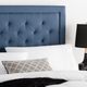 Malouf® Structures™ Stone Queen Rectangle Diamond Tufted Upholstered Headboard-5