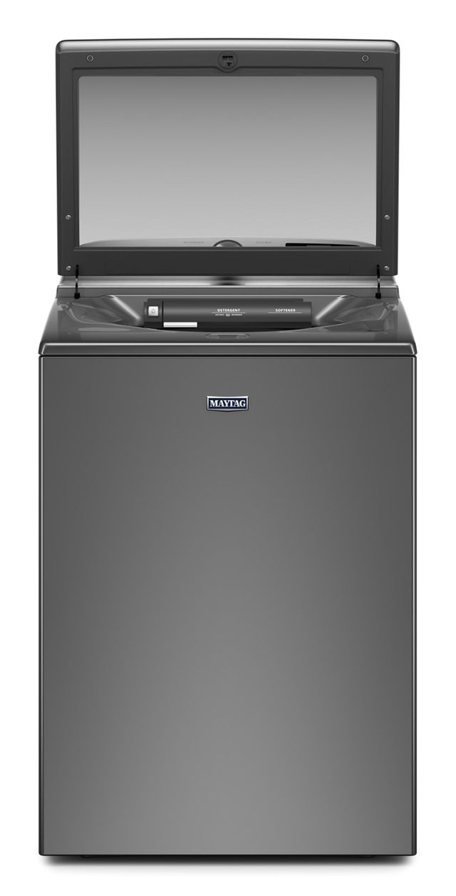 Maytag® 5.2 Cu. Ft. Metallic Slate Agitator Top Load Washer with Extra Power-2