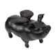 A & B Home Dark Broze Flying Pig Sculptural Accent-3