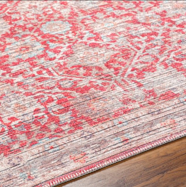 Surya Nolita Red/Taupe 4'x6' Area Rug-2