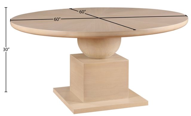 Meridian Furniture Rishal Natural Dining Table-3