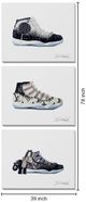 Classy Living 3-piece Luxe Kicks Couture Triptych Wall Art-2