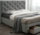 Furniture of America® Sybella Gray Twin Upholstered Panel Bed-1