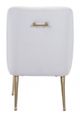 Zuo® Mira White/Gold Dining Chair-3