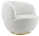 Sagebrook Home Velveteen Beige with Gold Base Chair-1