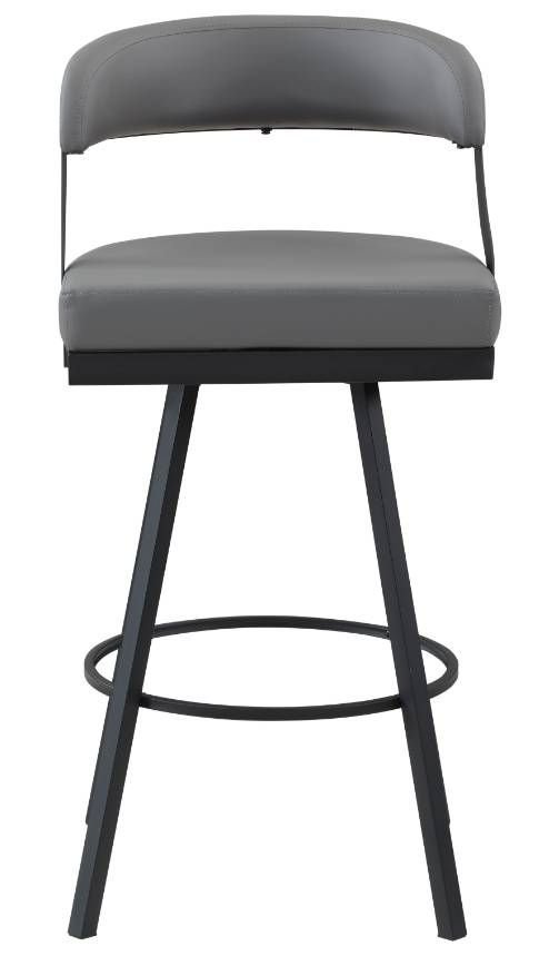 Homelegance® Crowley Gray Pub Swivel Chair-2